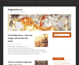 Enigmatica.ro(Cele mai mari enigme ale istoriei) Screenshot