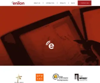 Enilon.com(Digital Marketing Agency in Ft Worth) Screenshot