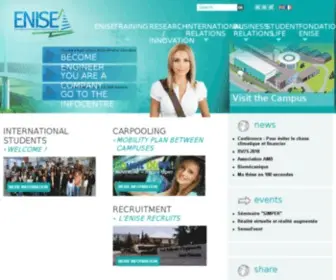 Enise.fr(Ecole d'ingénieurs en Génie Mécanique/Civil/Physique) Screenshot