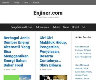 Enjiner.com(Tempat Baca Insinyur Muda) Screenshot