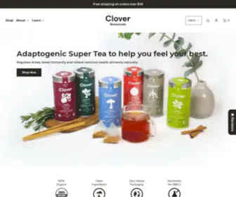 Enjoyclover.com(Clover Botanicals) Screenshot