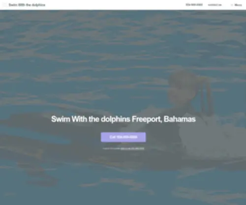 Enjoydolphins.com(Swim with Dolphins in Freeport and Nassau) Screenshot