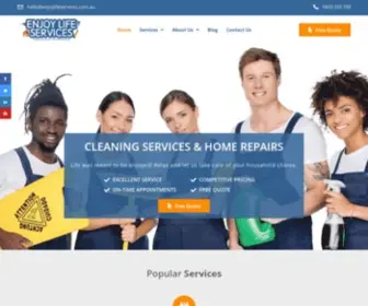 Enjoylifeservices.com.au(Professional Cleaning and Maintenance Service Providers in Sydney) Screenshot