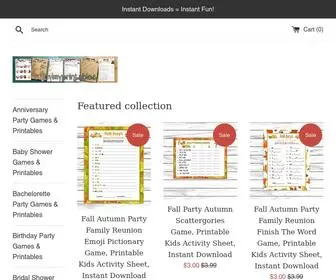 Enjoymyprintables.com(Printable Games & Decor for Baby & Bridal Showers) Screenshot
