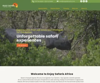 Enjoysafarisafrica.com(Uganda Safaris) Screenshot