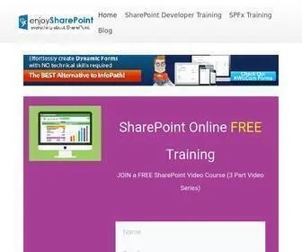 Enjoysharepoint.com(Learn SharePoint development from scratch) Screenshot