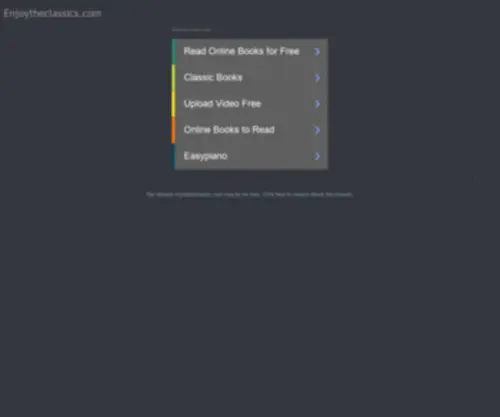 Enjoytheclassics.com(Audio book) Screenshot