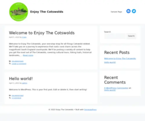 Enjoythecotswolds.com(Enjoy The Cotswolds) Screenshot