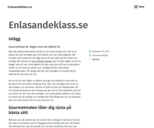 Enlasandeklass.se(Enlasandeklass) Screenshot