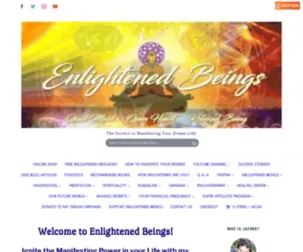 Enlightenedbeings.com(Life Mastery Wisdom and Super Manifesting Secrets) Screenshot