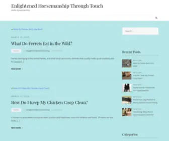 Enlightenedhorsemanship.net(Enlightened Horsemanship Through Touch) Screenshot