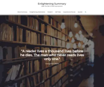 Enlighteningsummary.com(Enlightening Summary) Screenshot