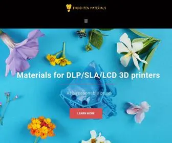 Enlightenmaterials.com(3D printing materials) Screenshot