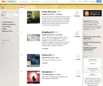 Enlightenment-Themes.org(Eyecandy for your Enlightenment Desktop) Screenshot