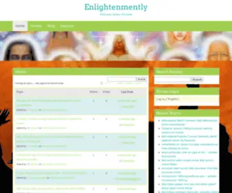 Enlightenmently.com(Welcome Home Friends) Screenshot