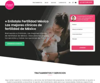 Enlistalo.com.mx(Clínicas de fertilidad en México) Screenshot