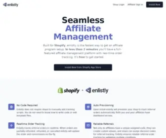 Enlistly.com(Affiliate) Screenshot