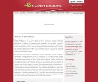 Enlivengroups.com(Magento Ecommerce Web design development) Screenshot