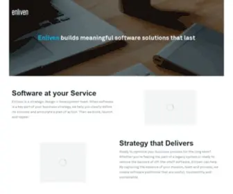 Enlivenhq.com(Enliven builds meaningful software solutions that last) Screenshot