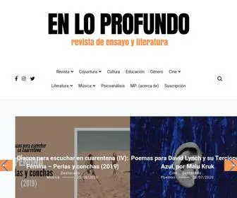 Enloprofundo.com(En lo profundo) Screenshot