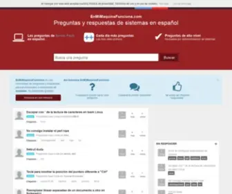 Enmimaquinafunciona.com(Preguntas de servidores en Español) Screenshot