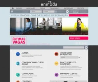 Enmoda.com.br(Cursos de Formação e Curta duração online para todas as áreas da Moda) Screenshot