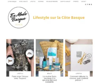 Enmodebasque.com(Le blog d'une quinqua à Biarritz Côte Basque) Screenshot