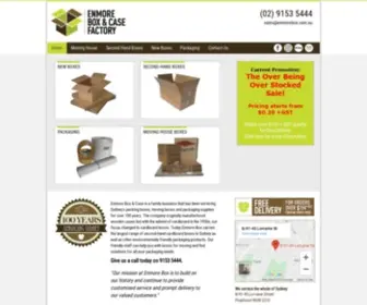 Enmorebox.com.au(Enmore Box and Case Factory) Screenshot