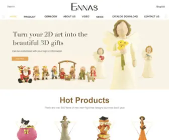 Ennasgifts.com(Professional Resin Figurines & Resin Crafts Manufacturers) Screenshot