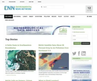 ENN.com(A global perspective on environmental issues. Our mission) Screenshot