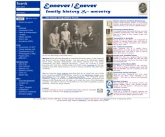 Ennever.com(Ennever, Enever, Eniver, Ennevor etc family history and ancestry) Screenshot