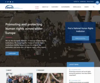 Ennhri.org(European Network of National Human Rights Institutions) Screenshot