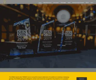 Ennie-Awards.com(Tabletop RPG awards) Screenshot