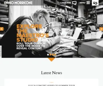 Enniomorricone.org(Ennio Morricone) Screenshot