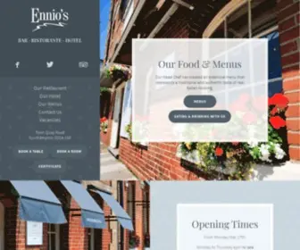 Ennios.co.uk(Southampton Italian Restaurant and Boutique Hotel) Screenshot