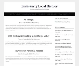Enniskerryhistory.org(Archives, notes and stories from the village) Screenshot