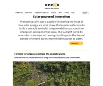 Ennos.ch(Portable solar water pump) Screenshot