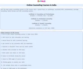 Enoma.in(Online Counseling Courses In India) Screenshot