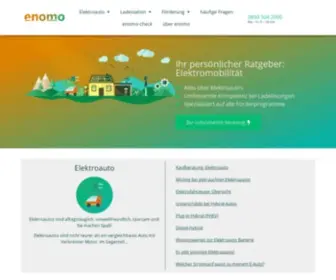 Enomo.de(Elektroauto, Ladestation & Förderung) Screenshot