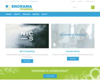 Enoramapharma.com(Enorama Pharma AB) Screenshot