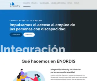 Enordis.com(Centro Especial de Empleo para personas con discapacidad ENORDIS) Screenshot