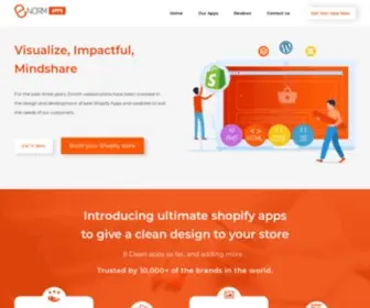 Enormapps.com(Shopify apps and website development company in USA) Screenshot