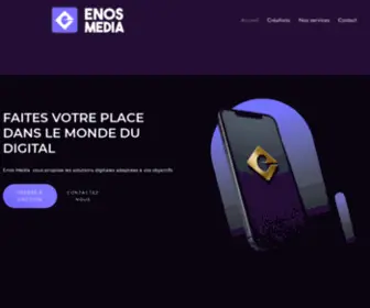 Enosmedia.fr(ENOS MEDIA) Screenshot