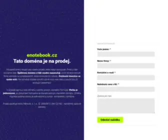 Enotebook.cz(Doména) Screenshot