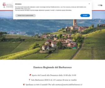 Enotecadelbarbaresco.com(Promuoviamo il Barbaresco in tutto il mondo) Screenshot