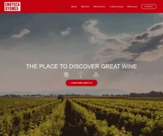 Enotecasydney.com.au(European wine importer and wholesaler) Screenshot