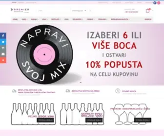 Enotekapremier.rs(Online Enoteka Premier vinoteka Novi Beograd) Screenshot