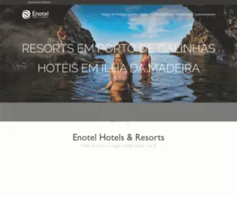 Enotel.com.br(Enotel Hotels & Resorts em Porto de Galinhas e na Ilha da Madeira) Screenshot