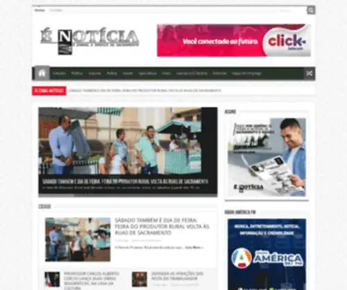 Enoticiasacramento.com.br(Jornal é notícia) Screenshot