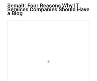 Enoughie6.com(Four Reasons Why IT Services Companies Should Have a Blog) Screenshot